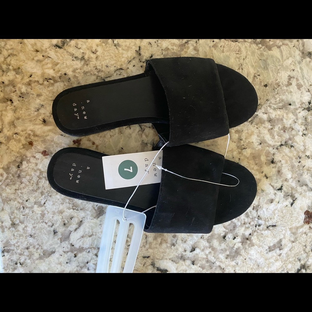 A new day suede sandals